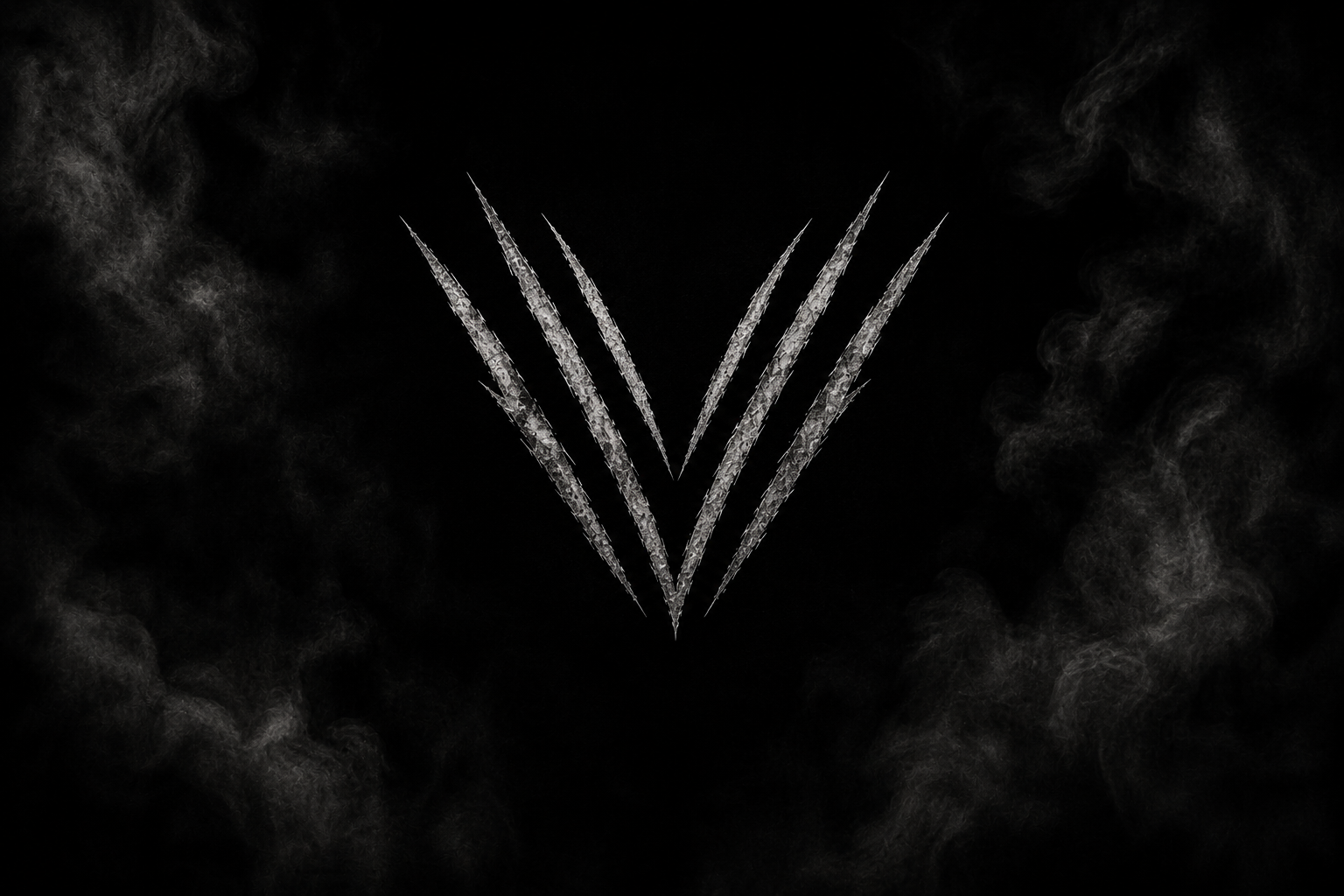 Smoky dark VORACIOUS mark rising from the void